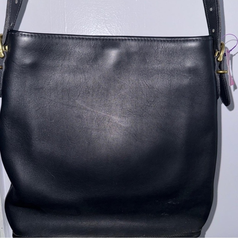 Coach Black Leather Shoulder Bag